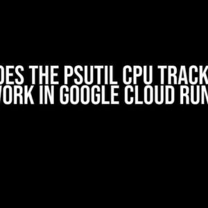 Why Does the Psutil CPU Tracker Not Work in Google Cloud Run?